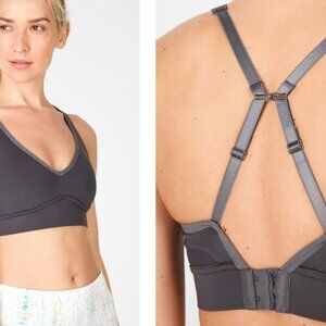Khloe Medium Impact Sports Bra - Iron